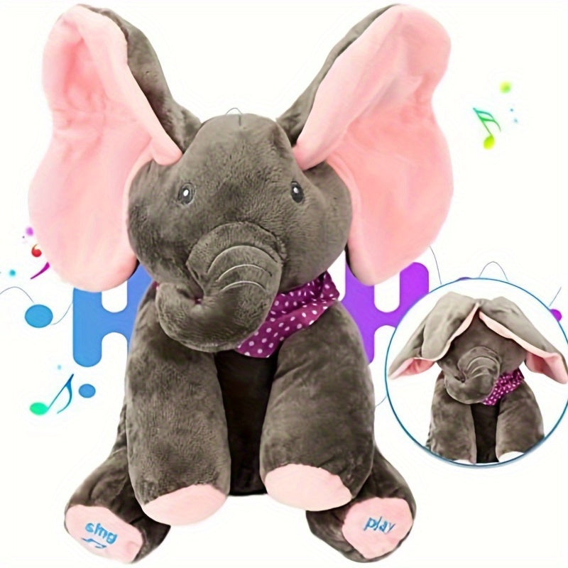 Interactive Hide And Seek Elephant Plush Toy