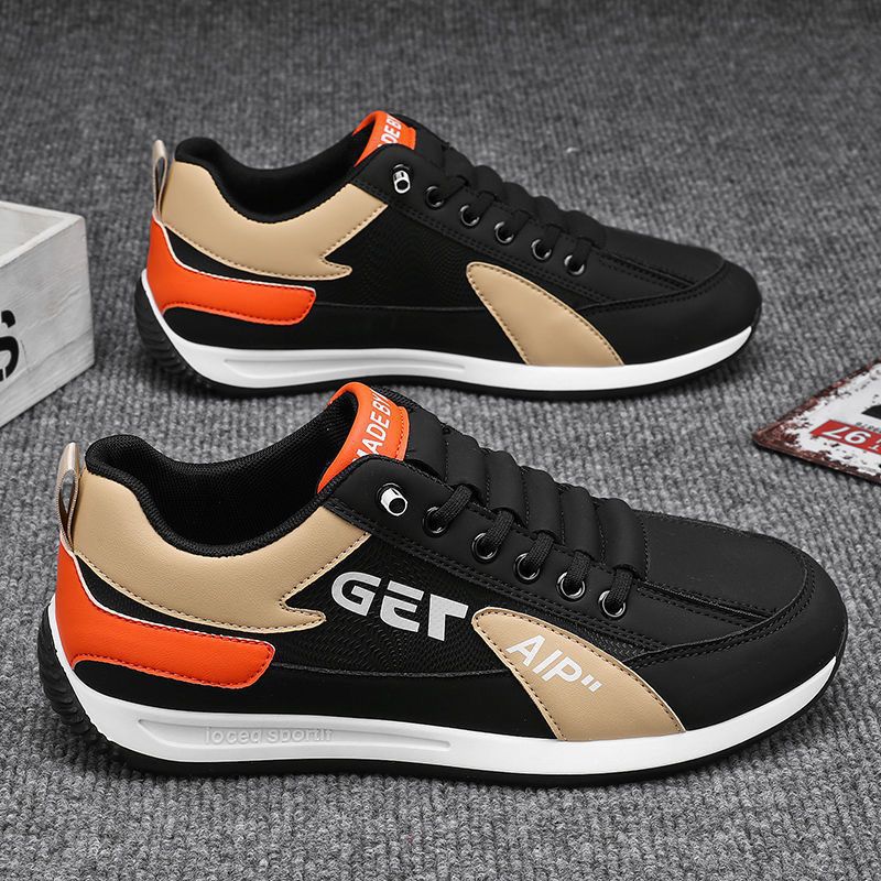 2024 new one-foot wide men's shoes spring and autumn sneaker running lightweight breathable men's casual platform versatile shoes