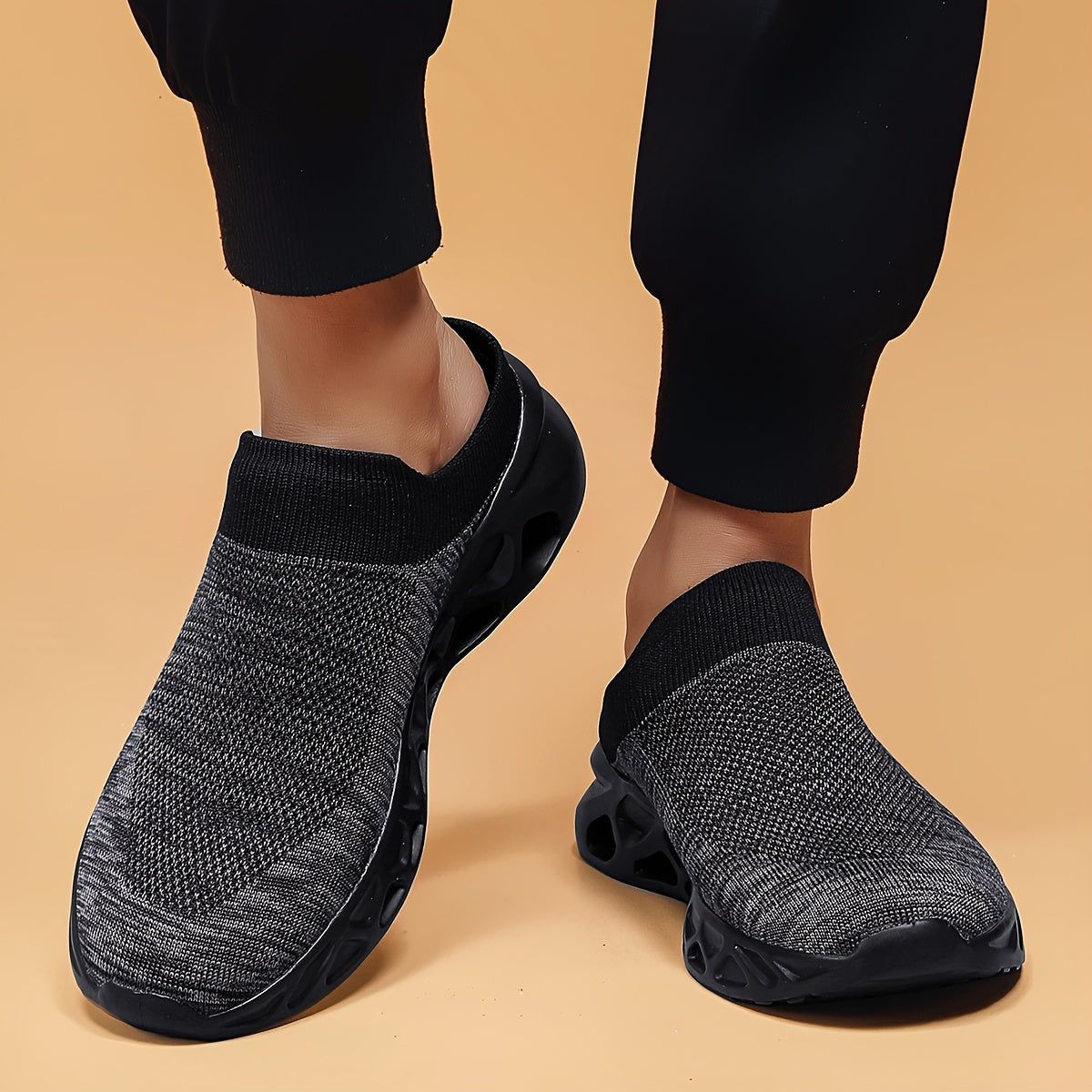 Men's Solid Color Hollow Out Slippers