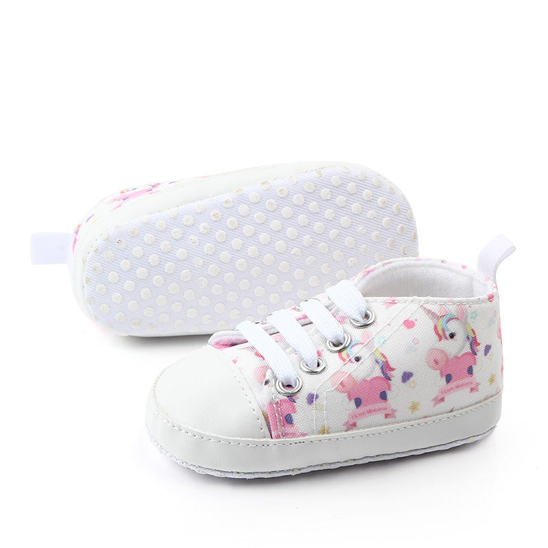 I Love Daddy&Mummy Baby Girls Shoes Cute Unicorn  Bbay Girl Sneakers