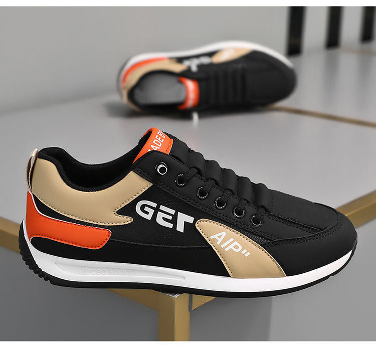 2024 new one-foot wide men's shoes spring and autumn sneaker running lightweight breathable men's casual platform versatile shoes