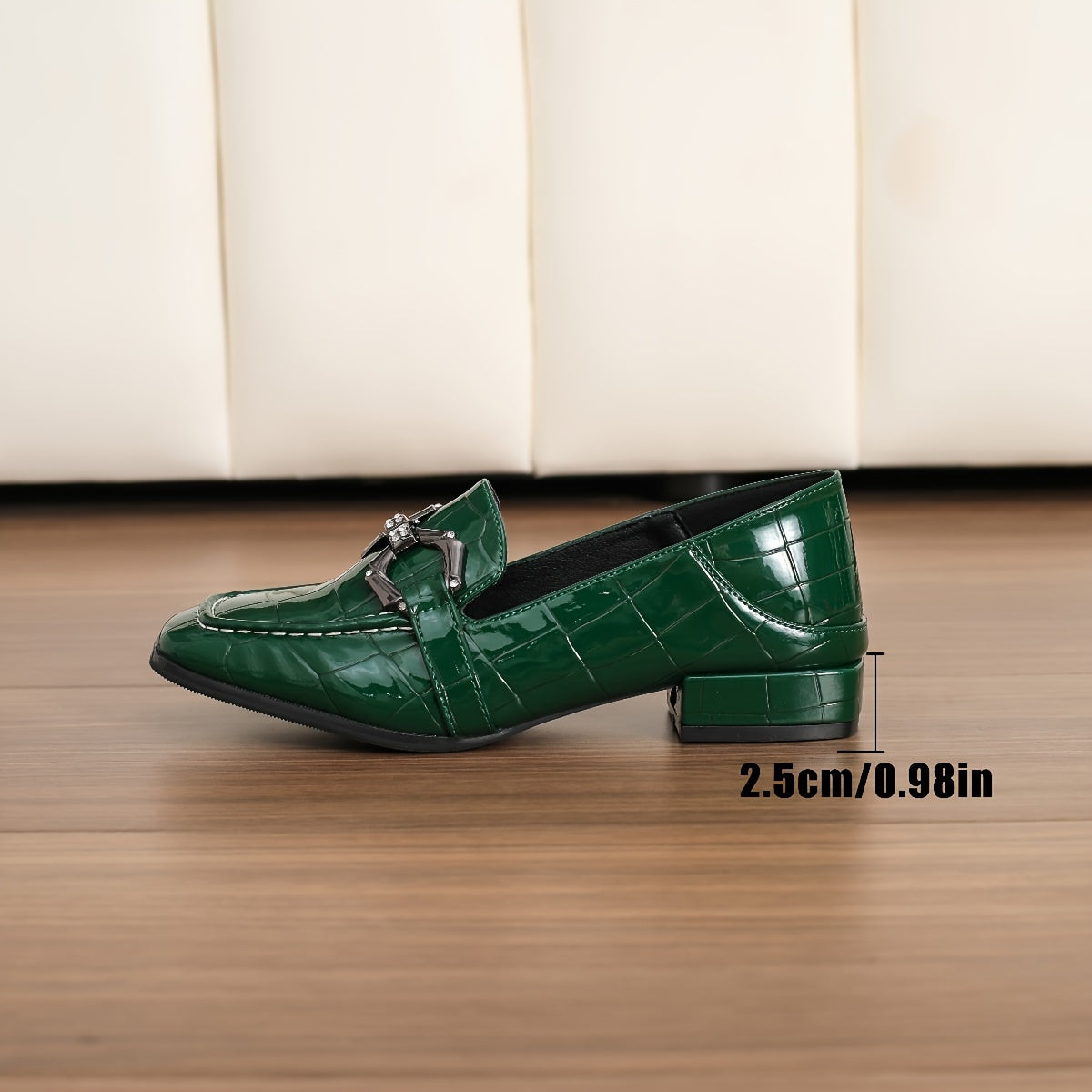 Chic Women's Retro Square-Toe Loafers