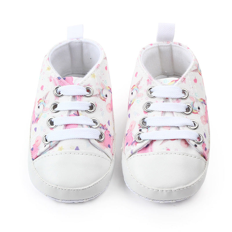 I Love Daddy&Mummy Baby Girls Shoes Cute Unicorn Bbay Girl Sneakers