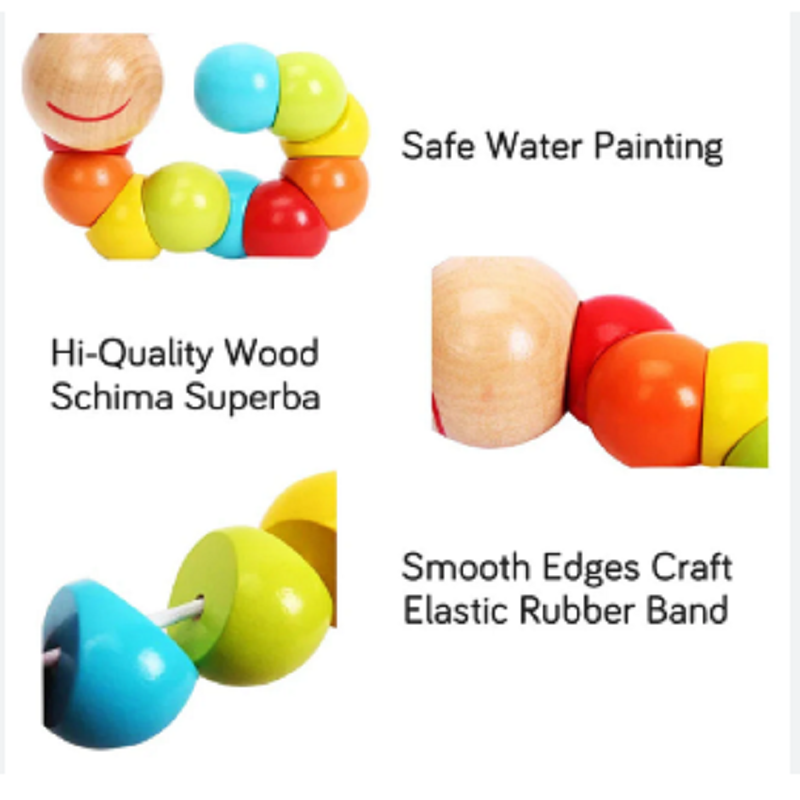 Wooden Caterpillar Toy for Kids | Wooden Toys for Kids | Early Learning Toy for Kids
