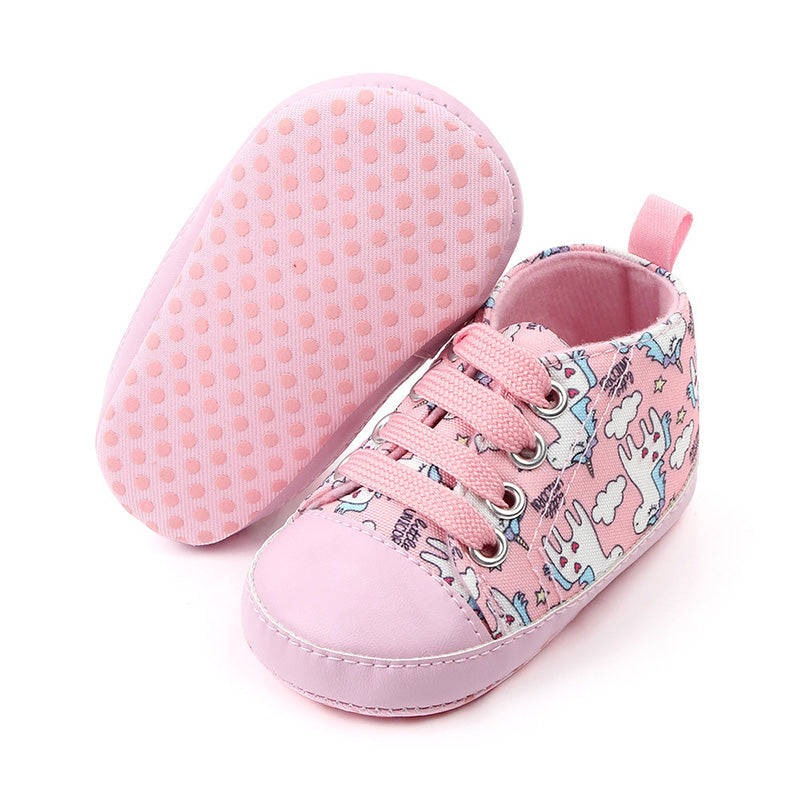 I Love Daddy&Mummy Baby Girls Shoes Cute Unicorn  Bbay Girl Sneakers