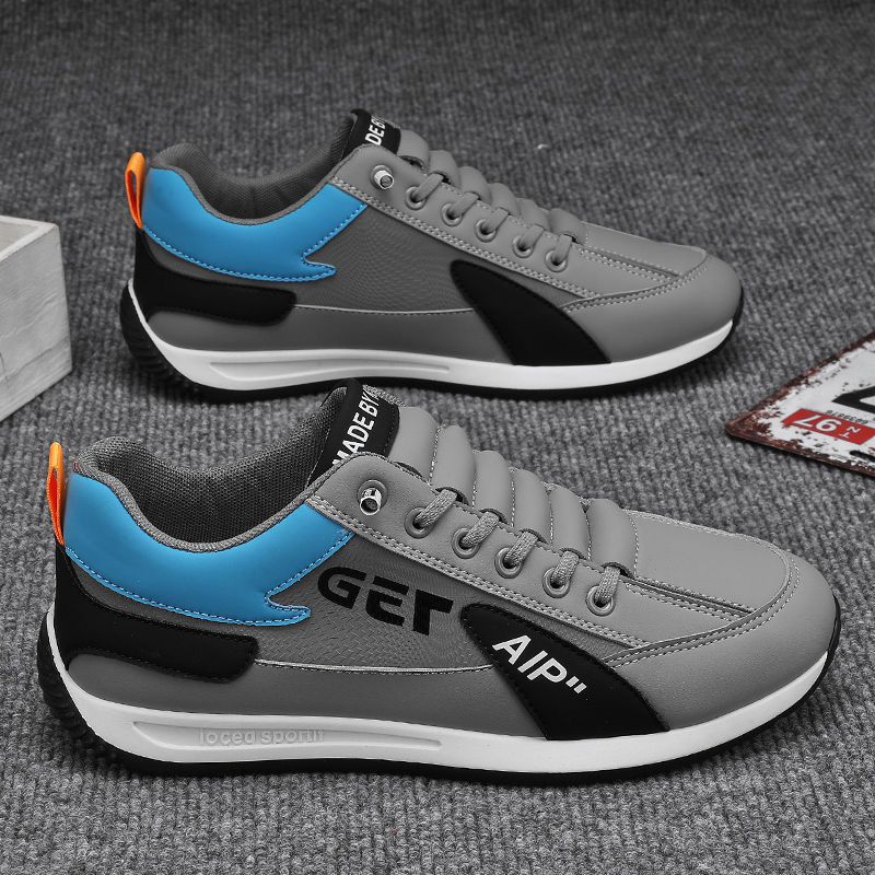 2024 new one-foot wide men's shoes spring and autumn sneaker running lightweight breathable men's casual platform versatile shoes