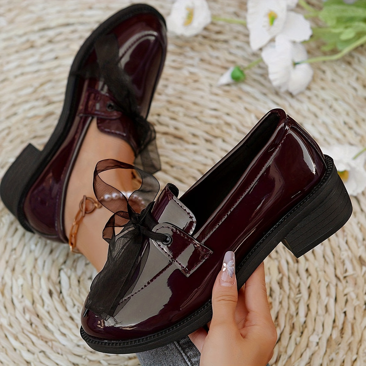 Ladies New Fashion Casual Most Popular Solid Color Ladies Loafers