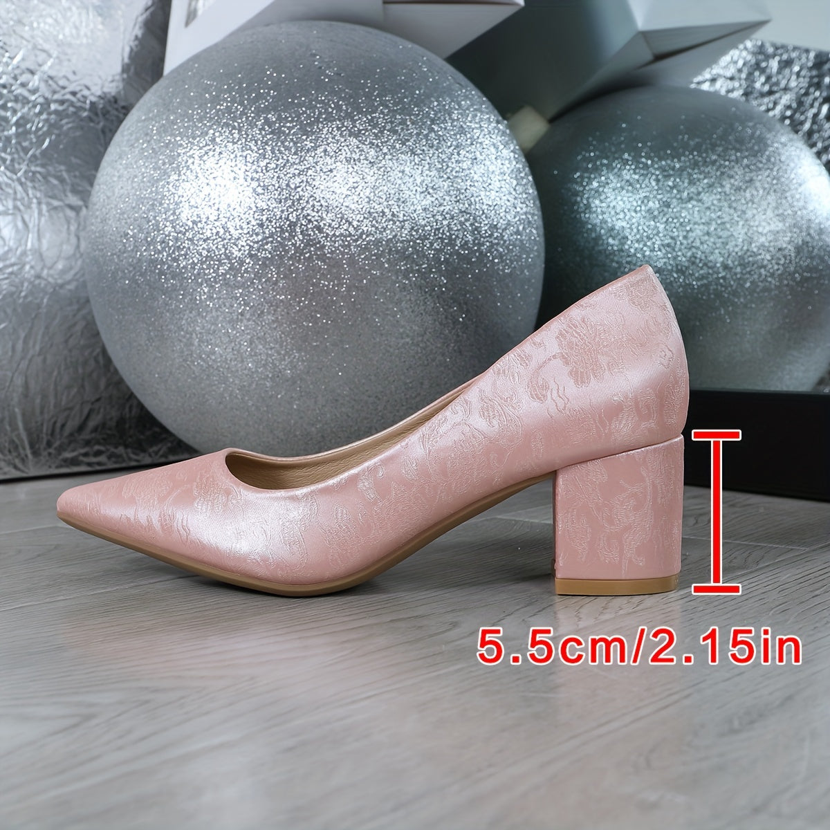 Chic Women's Pointed-Toe Pumps - Vintage-Inspired Slip-On High Heels with Soft Cover Lining, Versatile for All Seasons