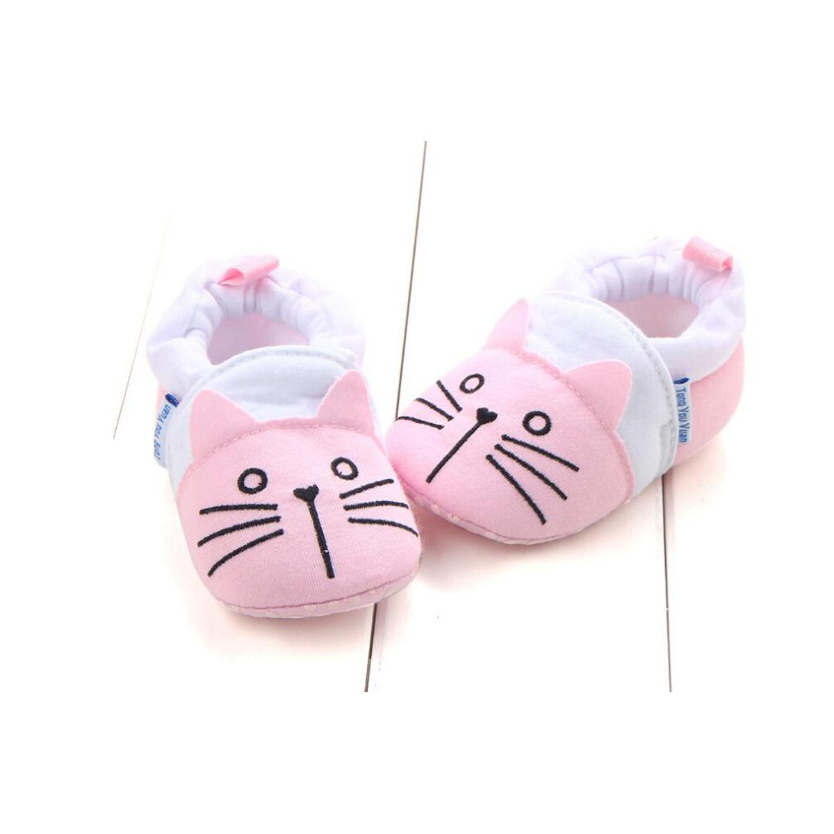 Baby Boy Girl Anti-slip Socks Cartoon Newborn Slipper Shoes Cotton Soft Sole