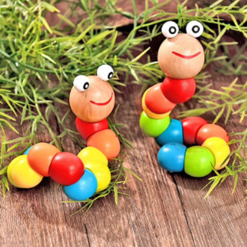 Wooden Caterpillar Toy for Kids | Wooden Toys for Kids | Early Learning Toy for Kids