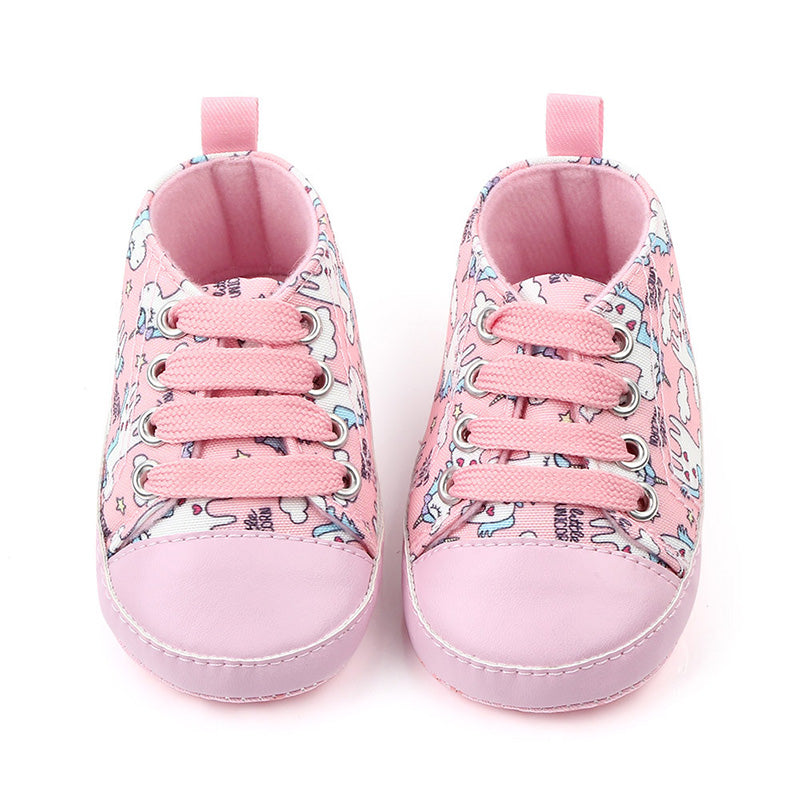 I Love Daddy&Mummy Baby Girls Shoes Cute Unicorn Bbay Girl Sneakers