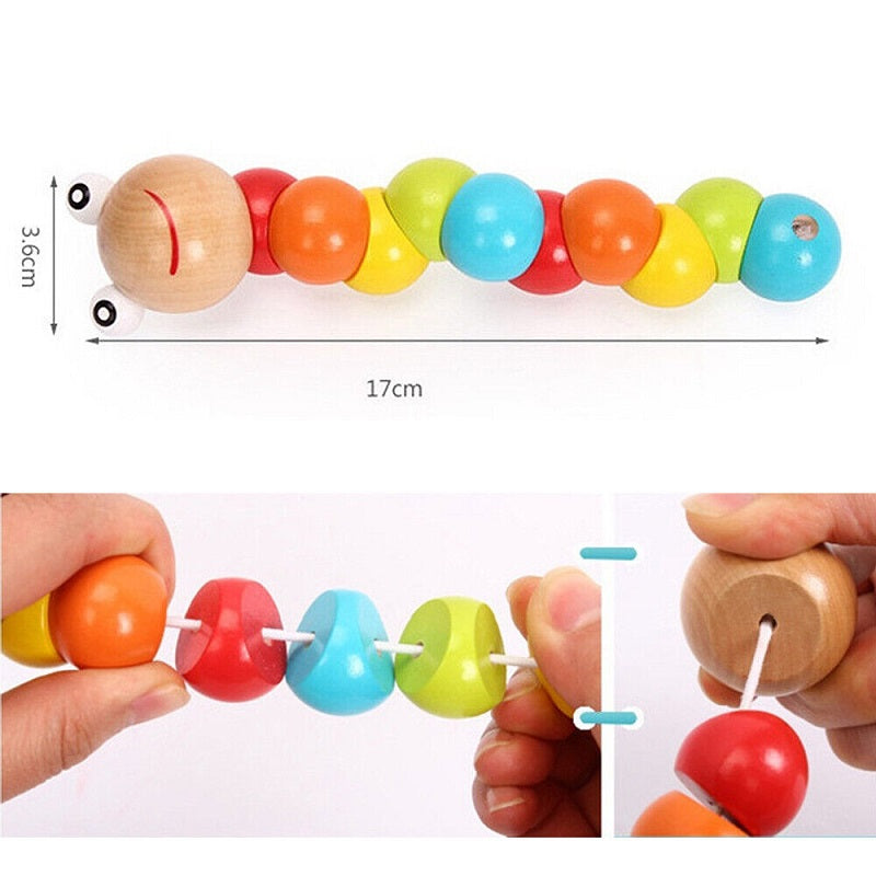 Wooden Caterpillar Toy for Kids | Wooden Toys for Kids | Early Learning Toy for Kids