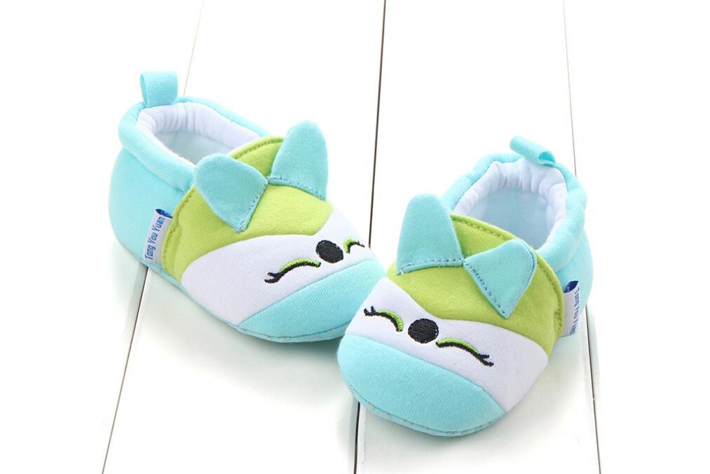 Baby Boy Girl Anti-slip Socks Cartoon Newborn Slipper Shoes Cotton Soft Sole