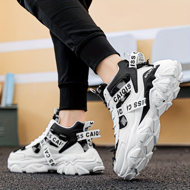Men's Stylish Denim-Style High-Top Sneakers