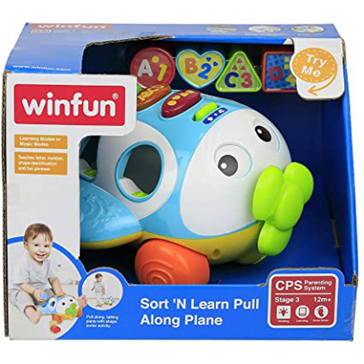 Winfun Sort and Learn Pull Along Plane