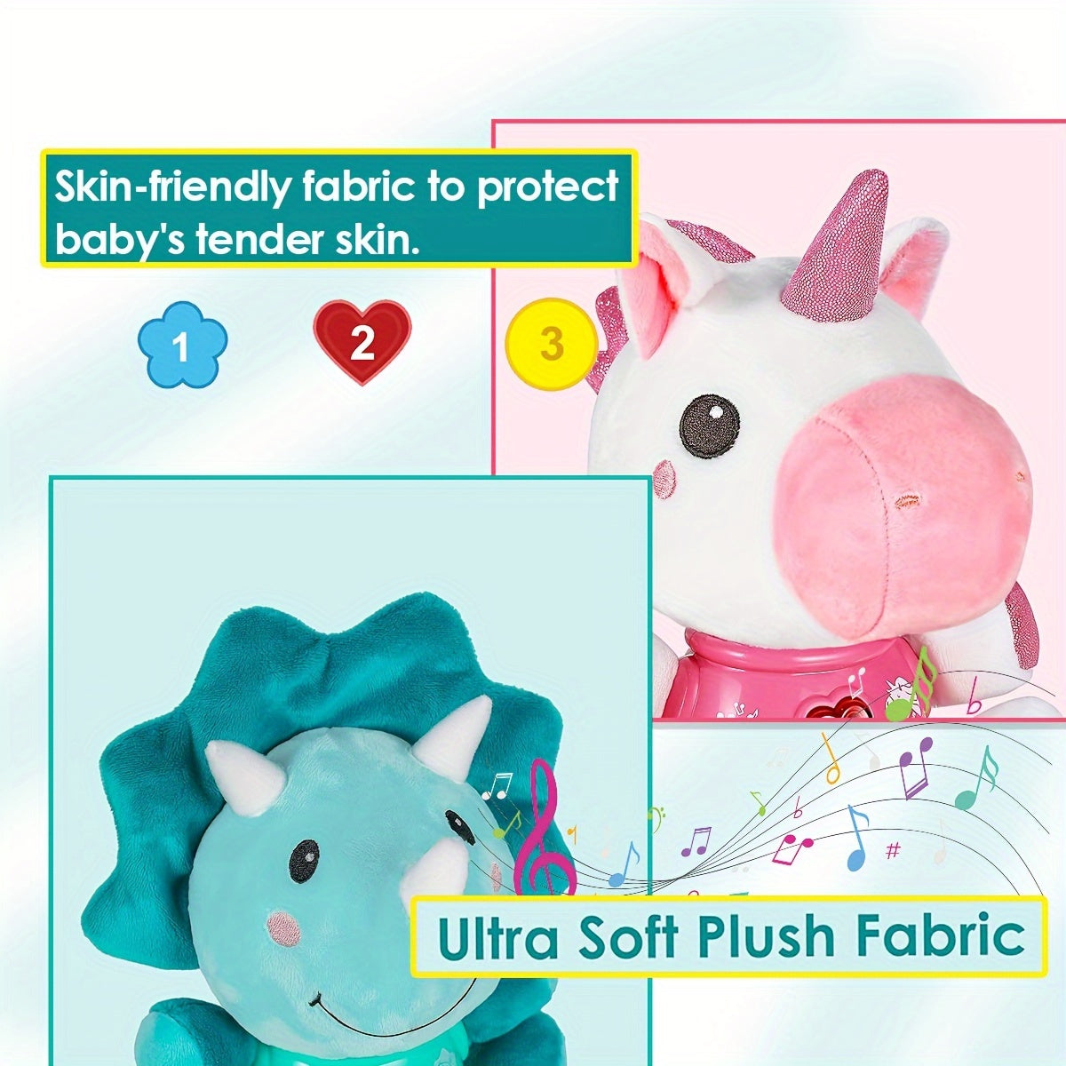 1pc Plush Musical Toy Set - Christmas Birthday Gift