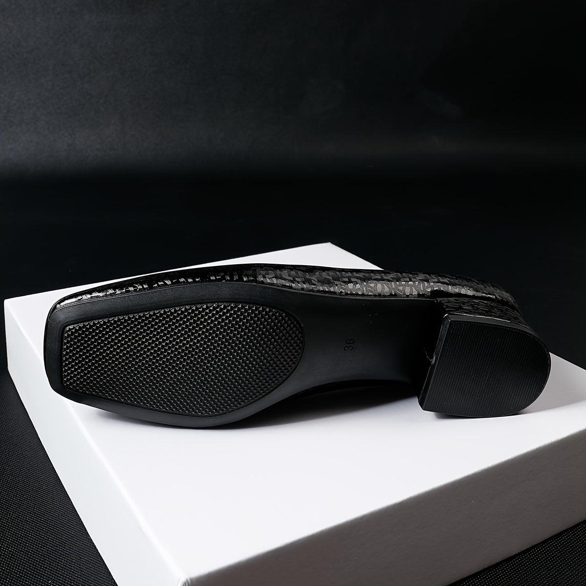 Elegant Square Toe Block Heel Pumps for Women - All-Season Versatile Low Heel Lightweight Shoes with Rubber Sole & Comfort Microfiber Insole, Professional & Casual Wear